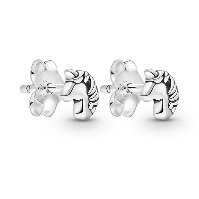 Boucles d'Oreilles Licorne Argent