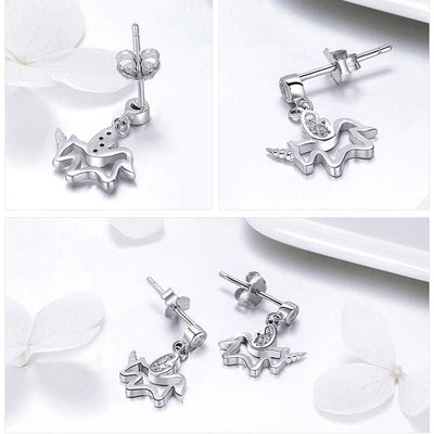 Boucles d'Oreilles Licorne - amourdelicorne